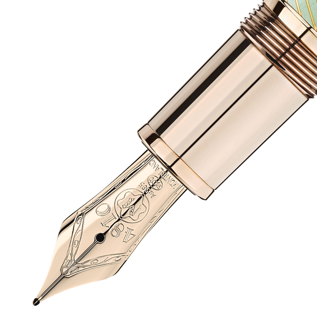 Pluma Estilográfica Meisterstück Calligraphy Solitaire Celadon Gradient